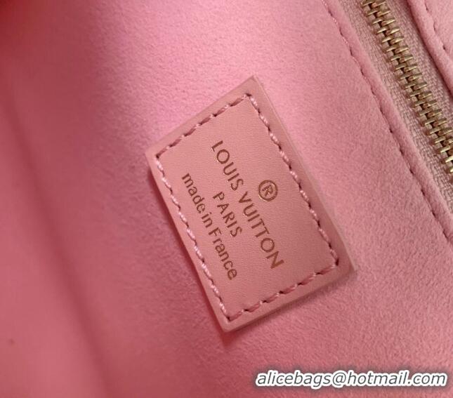 Top Design Louis Vuitton Onthego PM Tote Bag in Opal Pink Monogram Empreinte Leather M47135 2024