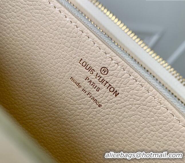 Affordable Price Louis Vuitton Zippy Wallet in Sunrise Aquarelle Monogram Empreinte Leather M83505 Cream White 2024