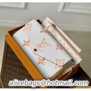 New Design Louis Vuitton Félicie Pochette Mini bag in Monogram Canvas White/Orange/Pink M82520 2024