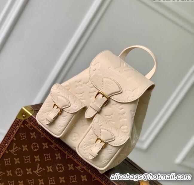 Louis Vuitton Backup Backpack bag in Monogram Empreinte Leather M47106 Cream White 2024