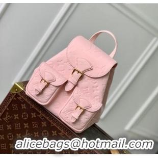 Top Grade Louis Vuitton Backup Backpack bag in Monogram Empreinte Leather M47074 Opal Pink 2024