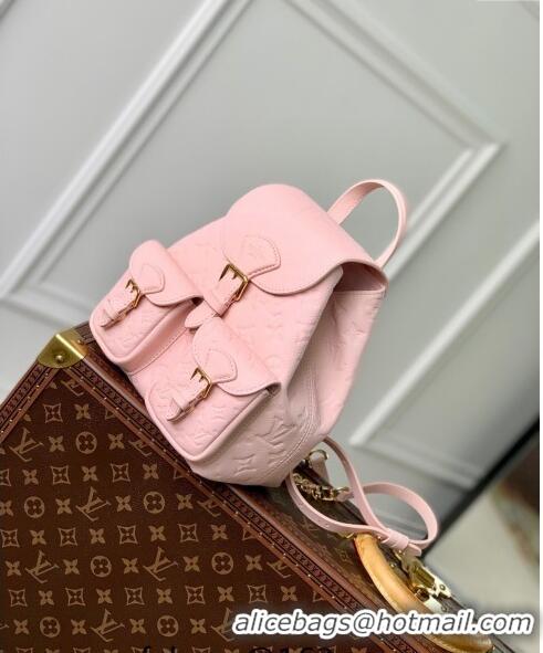 Top Grade Louis Vuitton Backup Backpack bag in Monogram Empreinte Leather M47074 Opal Pink 2024