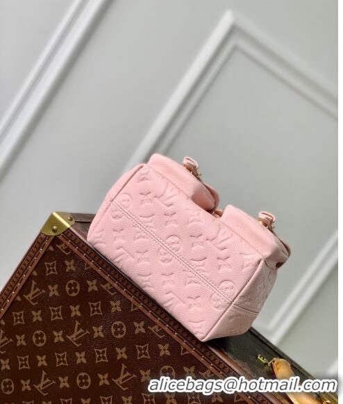 Top Grade Louis Vuitton Backup Backpack bag in Monogram Empreinte Leather M47074 Opal Pink 2024