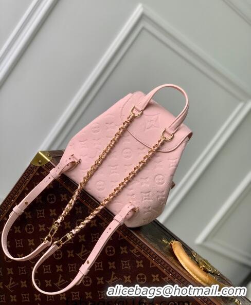 Top Grade Louis Vuitton Backup Backpack bag in Monogram Empreinte Leather M47074 Opal Pink 2024