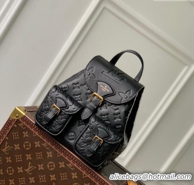 Shop Grade Louis Vuitton Backup Backpack bag in Monogram Empreinte Leather M47072 Black 2024