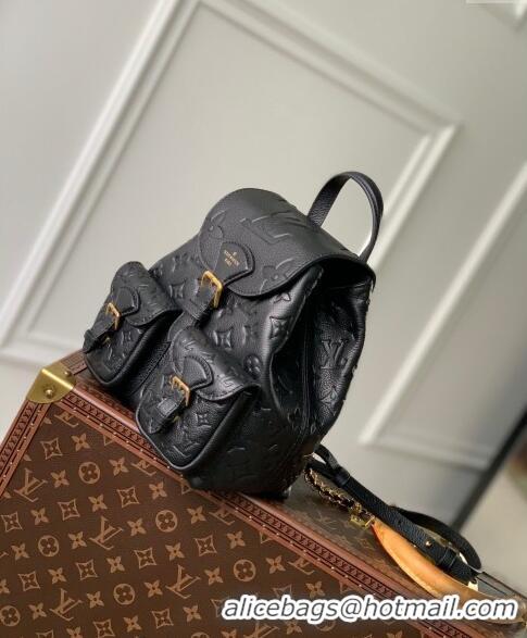 Shop Grade Louis Vuitton Backup Backpack bag in Monogram Empreinte Leather M47072 Black 2024