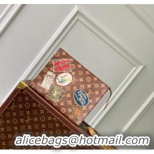 Top Quality Louis Vuitton Toilet Pouch in Monogram Canvas with Vintage Hotel Labels M83487 2024