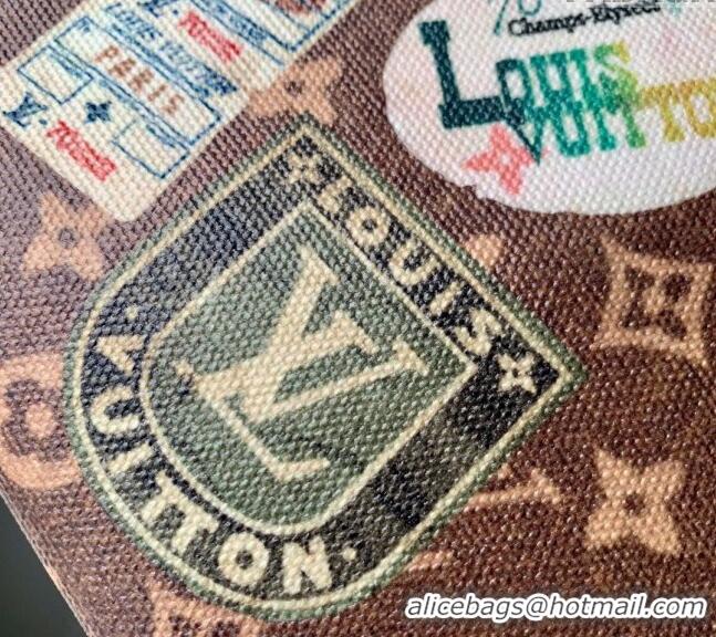 Top Quality Louis Vuitton Toilet Pouch in Monogram Canvas with Vintage Hotel Labels M83487 2024