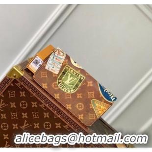 Famous Brand Louis Vuitton Zippy Wallet in Monogram Canvas with Vintage Hotel Labels M60017 2024