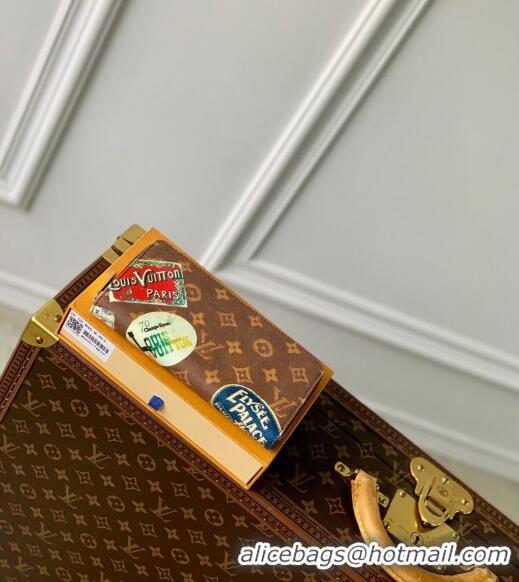 Famous Brand Louis Vuitton Zippy Wallet in Monogram Canvas with Vintage Hotel Labels M60017 2024