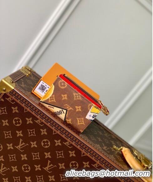 Top Quality Louis Vuitton Lisa Wallet in Monogram Canvas with Vintage Hotel Labels M82383 2024