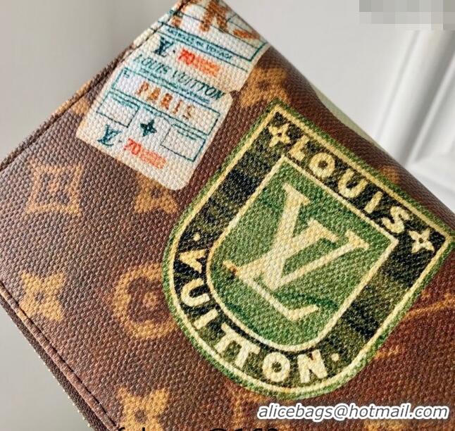 Top Quality Louis Vuitton Lisa Wallet in Monogram Canvas with Vintage Hotel Labels M82383 2024