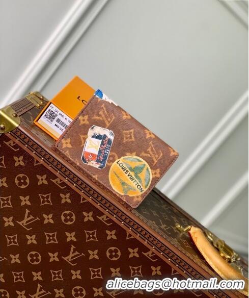 Modern Classic Louis Vuitton Passport Cover in Monogram Canvas with Vintage Hotel Labels M83519 2024