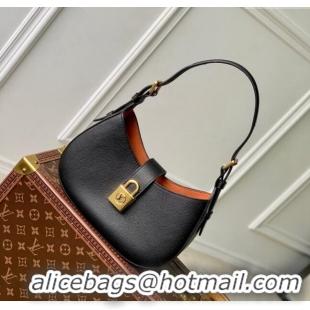 Top Quality Louis Vuitton Low Key Shoulder Bag in Grained Calfskin M24611 Black 2024