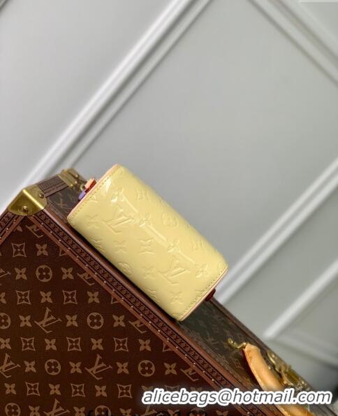 Pretty Style Louis Vuitton Nano Speedy Mini Bag in Monogram Vernis Leather M83000 Yellow 2024