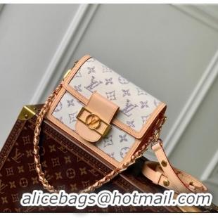 Luxury Cheap Louis Vuitton Mini Dauphine bag in Multicolor Beige Monogram Jacquard Fabric M24841 2024