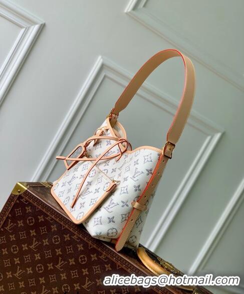 Famous Brand Louis Vuitton CarryAll PM Hobo bag in Multicolor Beige Monogram Jacquard Fabric M24707 2024