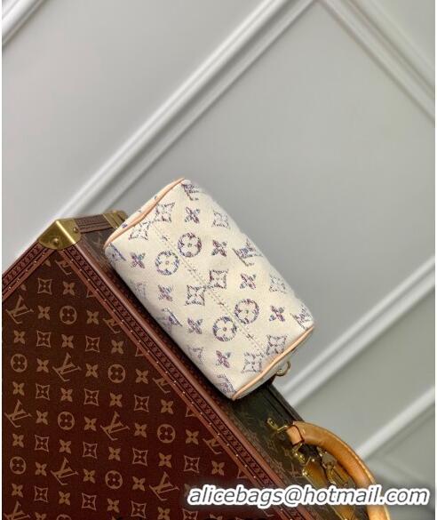 Good Taste Louis Vuitton Speedy Bandoulière 20 bag in Multicolor Beige Monogram Jacquard Fabric M24709 2024