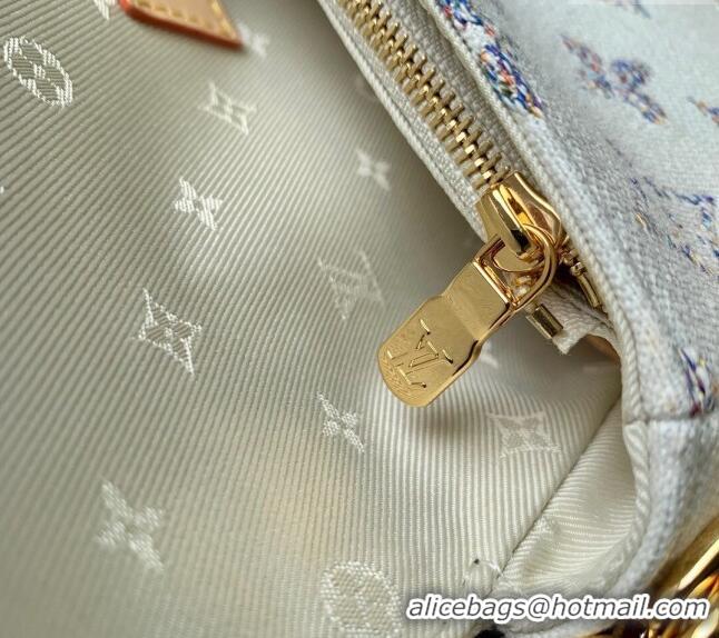 Top Quality Louis Vuitton Wallet on Chain Ivy Mini bag in Multicolor Beige Monogram Jacquard Fabric M83499 2024