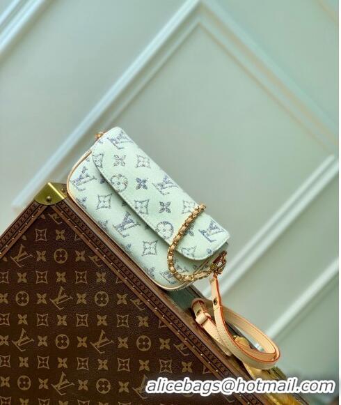 Top Quality Louis Vuitton Wallet on Chain Ivy Mini bag in Multicolor Beige Monogram Jacquard Fabric M83499 2024