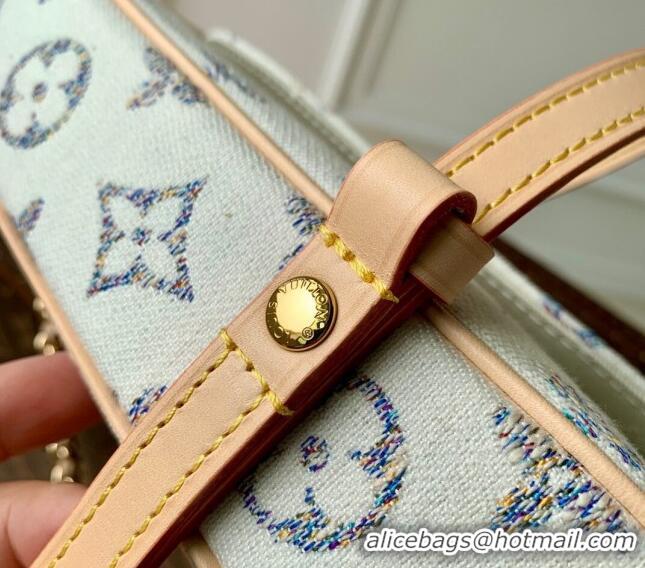 Top Quality Louis Vuitton Wallet on Chain Ivy Mini bag in Multicolor Beige Monogram Jacquard Fabric M83499 2024