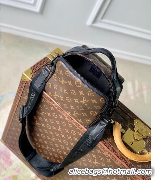 Reasonable Price Louis Vuitton Men's Quest Messenger bag in Monogram Macassar Canvas M46973 2024