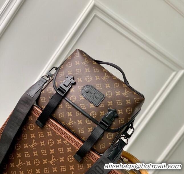 Low Price Louis Vuitton Men's LV Trail Messenger bag in Monogram Macassar Canvas M46972 2024