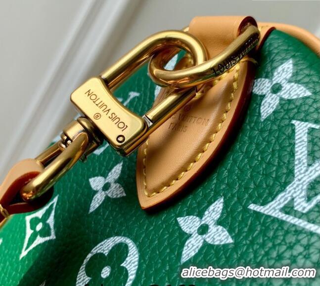 Top Grade Louis Vuitton Speedy P9 Bandoulière 25 Bag in Soft Calfskin M24423 Green 2024 Runway