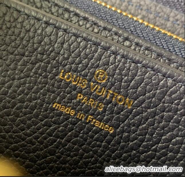 Famous Brand Louis Vuitton Bicolor Zippy Wallet in Monogram Grained Leather M80481 Black 2024