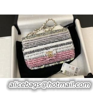 Grade Design Chanel Sequins Small Flap Bag AS4561 Pink 2024