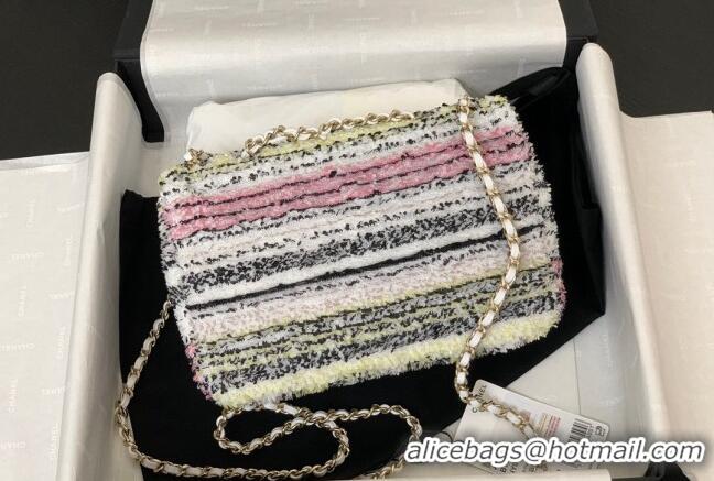 Grade Design Chanel Sequins Small Flap Bag AS4561 Pink 2024