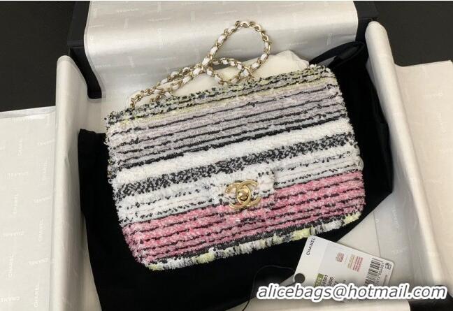 Grade Design Chanel Sequins Small Flap Bag AS4561 Pink 2024