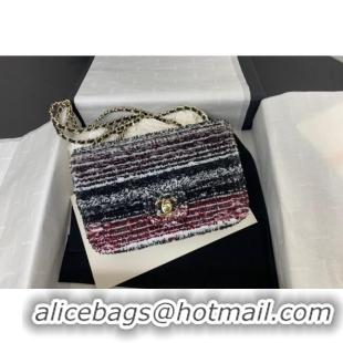 Super Quality Chanel Sequins Small Flap Bag AS4561 Red 2024