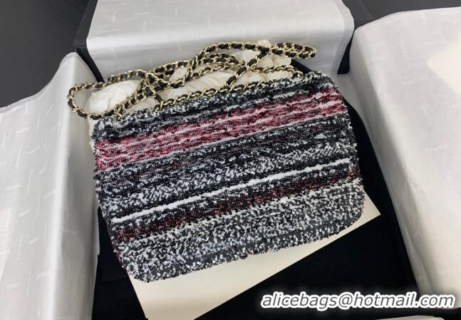 Super Quality Chanel Sequins Small Flap Bag AS4561 Red 2024