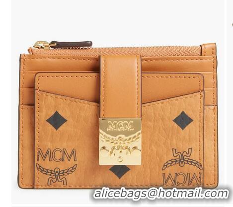 Super Quality MCM Mini Patricia Visetos Leather Card Case M61447