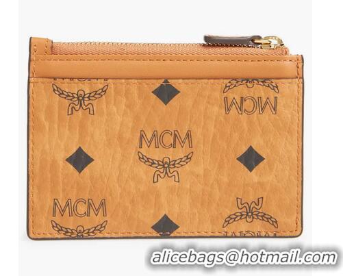 Super Quality MCM Mini Patricia Visetos Leather Card Case M61447