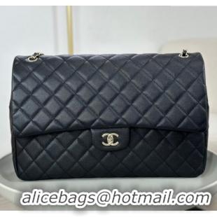 Famous Brand Chanel XXL Airline Travel Flap Bag inGrained Leather A4661 Black/Light Gold 2024 Top