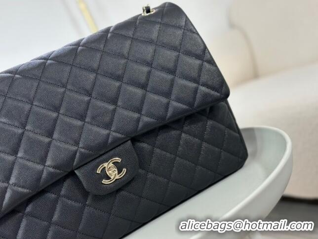 Famous Brand Chanel XXL Airline Travel Flap Bag inGrained Leather A4661 Black/Light Gold 2024 Top