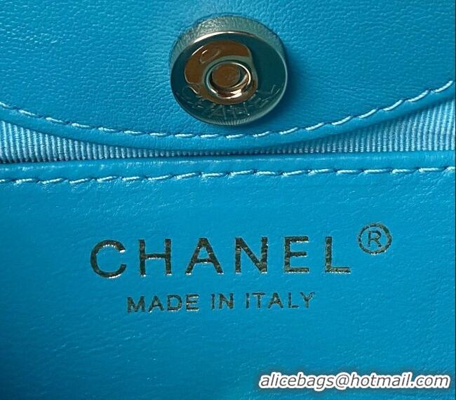 Buy Fashionable Chanel Quilted Calfskin East-West Mini 31 Shopping Bag AS3656 Blue 2023