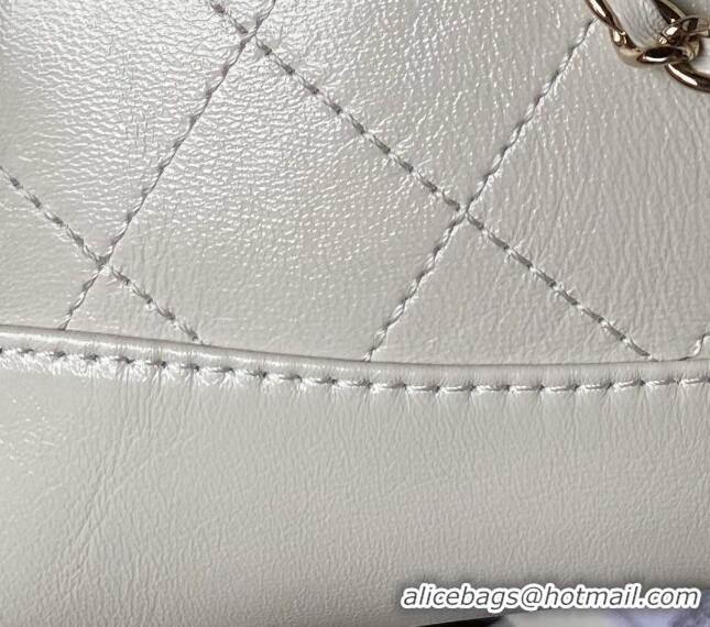 Inexpensive Chanel Quilted Calfskin East-West Mini 31 Shopping Bag AS3656 White 2023