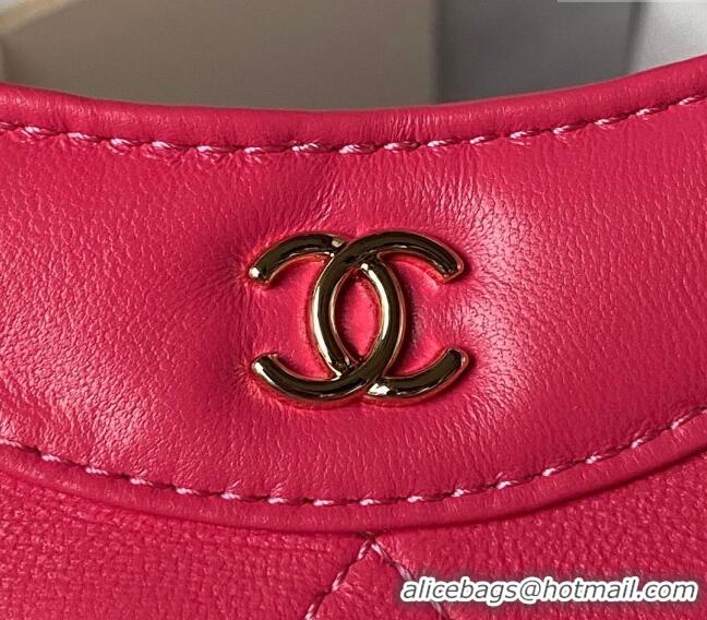 New Style Chanel Quilted Calfskin East-West Mini 31 Shopping Bag AS3656 Dark Pink 2023