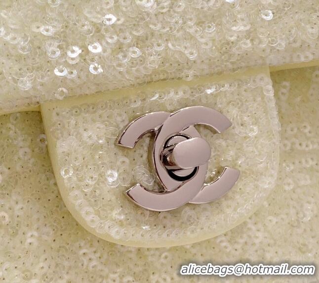 Buy Luxury Chanel Sequins Classic Mini Flap Bag A69900 Light Yellow