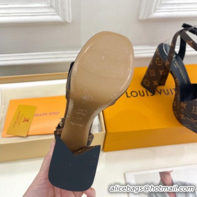 Pretty Style Louis Vuitton Shake Platform Sandals 12cm in Monogram Canvas 606106