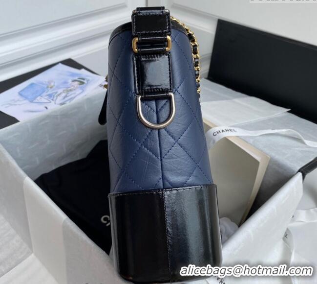 Promotional Chanel GABRIELLE Aged Calfskin Hobo Bag A93824 Navy Blue 2024