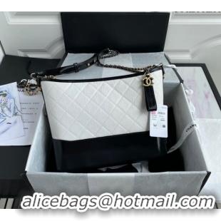 Buy Cheap Chanel GABRIELLE Aged Calfskin Hobo Bag A93824 White 2024