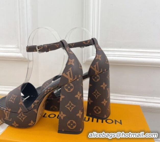 Trendy Design Louis Vuitton Fame Heel Platform Sandal 12cm in Monogram Canvas 606137