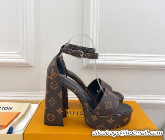 Trendy Design Louis Vuitton Fame Heel Platform Sandal 12cm in Monogram Canvas 606137