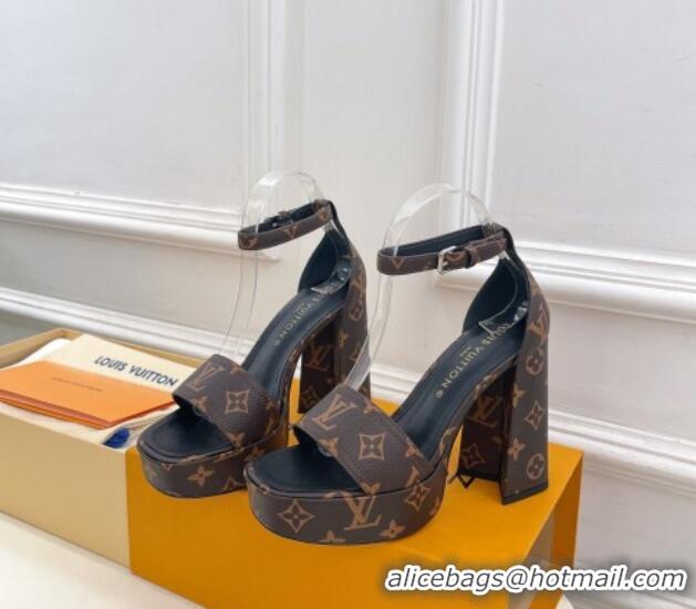 Trendy Design Louis Vuitton Fame Heel Platform Sandal 12cm in Monogram Canvas 606137