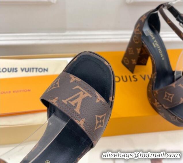 Trendy Design Louis Vuitton Fame Heel Platform Sandal 12cm in Monogram Canvas 606137