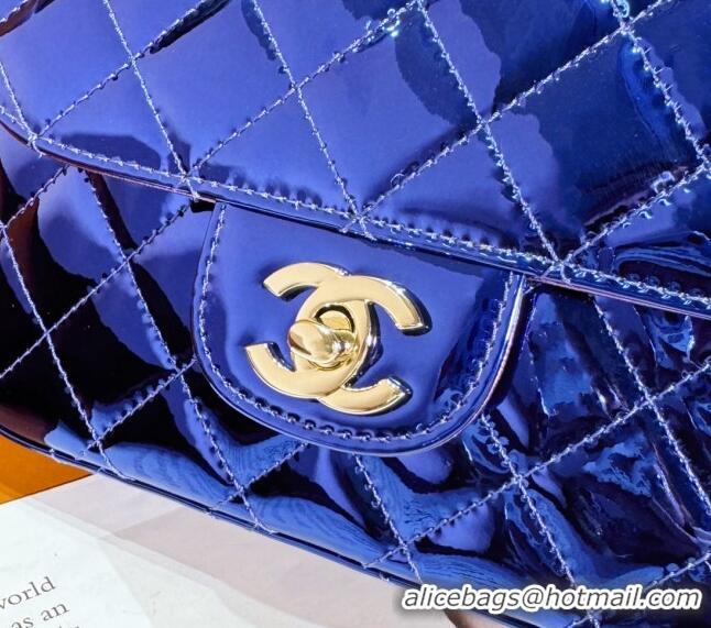 Best Price Chanel Mirror Calfskin Mini Flap Bag & Star Coin Purse AS4646 Purple 2023